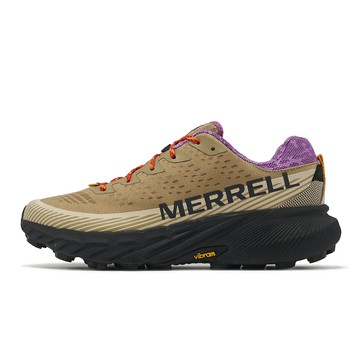 Merrell 越野跑鞋 Agility Peak 5 男鞋 卡其 紫 緩衝 抓地 橡膠大底 運動鞋 ML068125
