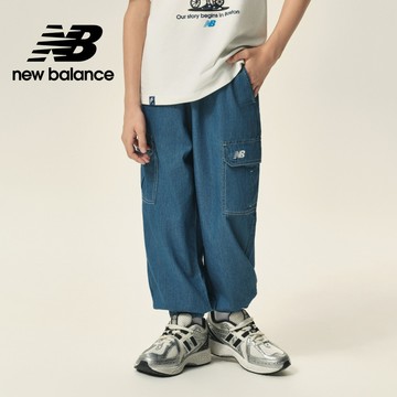 【New Balance】 NB 童裝長褲_中性_牛仔藍_7TF3410WIN