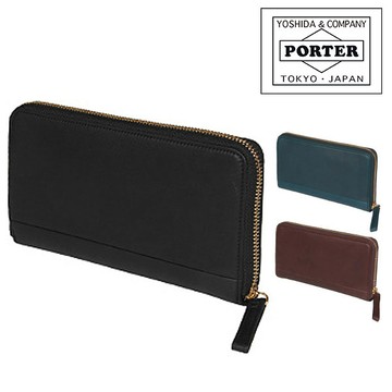 吉田包 PORTER 波特夾 圓形拉鍊式長夾【PORTER WISE】 341-01318 品牌 男性 | 錢包 收納 男用 流行 時尚 男友 皮夾 長皮夾｜KURA CHIKA by Porter 日本必買 | 日本樂天熱銷