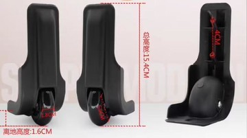 箱定向輪子配件旅行拉桿箱bao單向輪維修音響皮箱腳輪滑輪轱轆