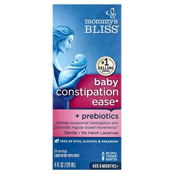 Mommy's Bliss, 寶寶排便困難緩解劑 + 益生菌，6 個月以上，4 液量盎司（120 毫升）