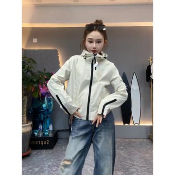 時尚沖鋒衣外套女短款小個子上衣2025新款女裝春秋夾克休閑百搭