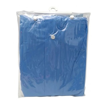 Crocodile 鱷魚 水漾PVC前開雨衣 背部設計反光飾條 ONE SIZE 適用身高156~180cm  藍色