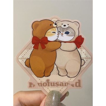 新品Mofusand貼紙3M防水防曬不褪色可貼汽車機車滑雪板行李箱潛水