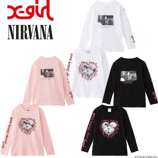 エックスガール X-GIRL X-girl × Charles Peterson HEART L/S TEE