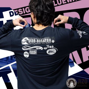 地藏小王 BLUE WAY – 日美風貼標薄長TEE(丈青)