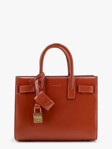 Sac de jour nano patent leather handbag with metal padlock - SAINT LAURENT - gender_Woman