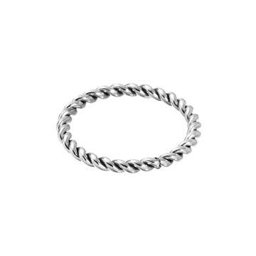 [韓國] [鋼飾] 簡約麻花戒指 / 2色 / Simple Twisted Ring