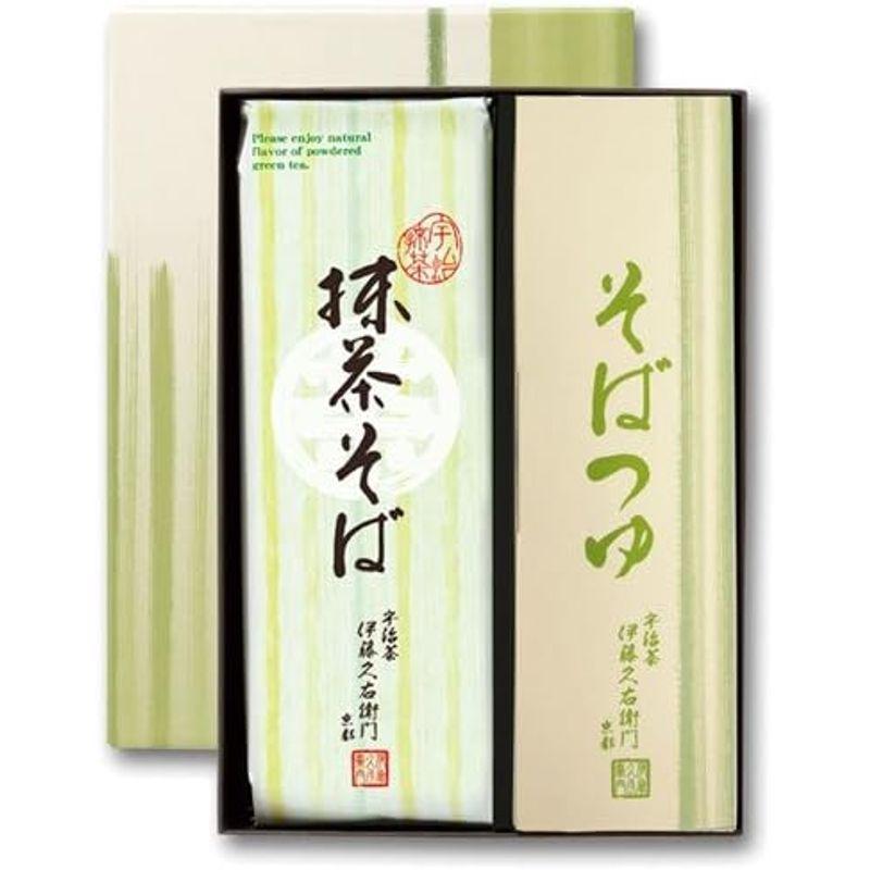 伊藤久右衛門 抹茶 宇治抹茶そばギフト 年越しそば 茶そば 蕎麦 2人前×3袋 ・ めんつゆ×6袋 T-2