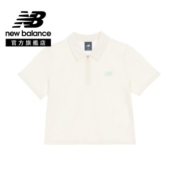 [New Balance]Polo衫短袖上衣_女性_米杏色_WT6192PECIC