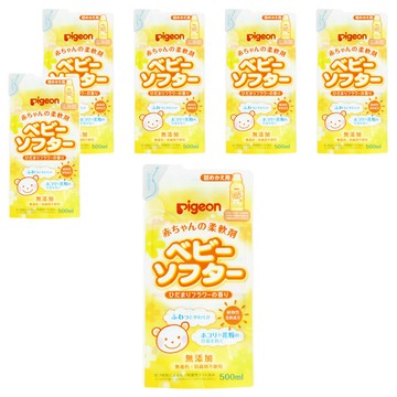 pigeon 貝親 嬰兒柔軟精 補充包  500ml  6包