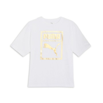 【PUMA官方旗艦店】 基本系列ESS Metallic圖樣短袖T恤 男性 68927102