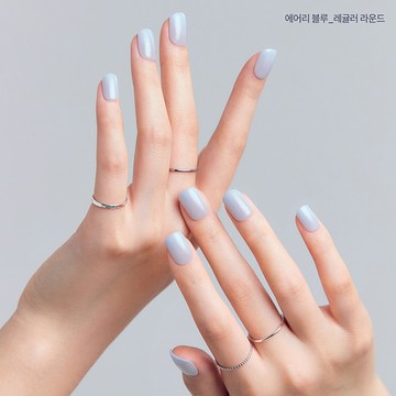 Dashing Diva/C 薄型素色美甲片-霜藍輕語-30片