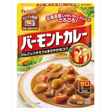 送料無料 ハウス食品 レトルトバーモンドカレー 甘口 200g×30個