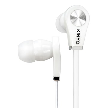 KINYO 時尚造型耳機  EMP50W  白色  1個