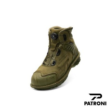 【PATRONI】戰神靴 SF2307GRN SD防水快旋鈕絕緣安全鞋