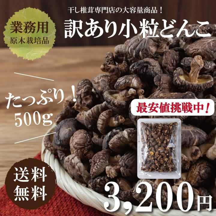 国内産訳あり小粒椎茸500ｇ×2　干し椎茸 国産 訳あり どんこ ワレ・カケあり 送料無料 最安値挑戦中