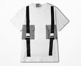 FINDSENSE H1夏季 新款 高街 清新 口袋拼色  時尚  寬鬆 潮牌 情侶 短袖 T恤 潮男女 上衣