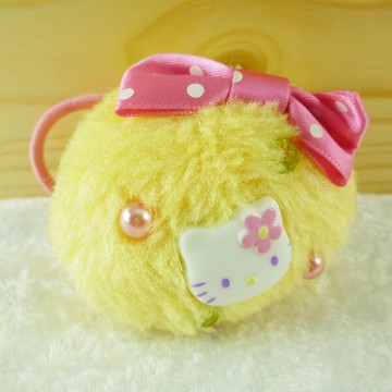 【震撼精品百貨】Hello Kitty 凱蒂貓 髮圈 黃球/粉球【共2款】 震撼日式精品百貨