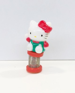 【震撼精品百貨】Hello Kitty 凱蒂貓~凱蒂貓 HELLO KITTY 車用裝飾品-立體伸縮票夾-紅座