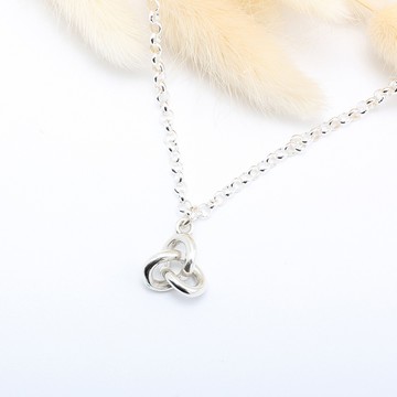 【Angel & Me】幸福 無限 纏繞 (大) s925 純銀項鍊 情人節 禮物