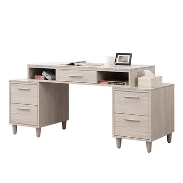 唯熙傢俱-歐文炭燒白橡色5.3尺書桌