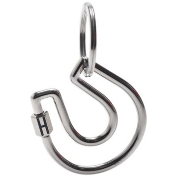 HERMES  經典Fer a Cheval系列馬蹄鐵造型金屬鑰匙圈(銀色)