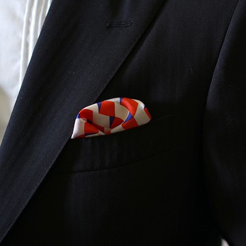 WEIXUWANG 真絲口袋方巾