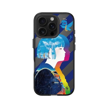 iPhone 16 Pro Clear 酷墨灰 - MITSUME - Blue bird