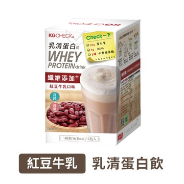 ★E★KG蛋白飲-紅豆牛乳口味(43gx6包)