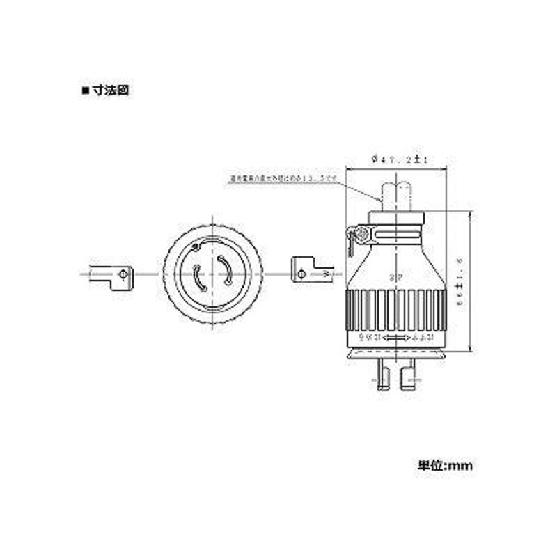 パナソニック 防水引掛2Pゴムキャップ 20A 250V ブラック WF8220K | LINEショッピング