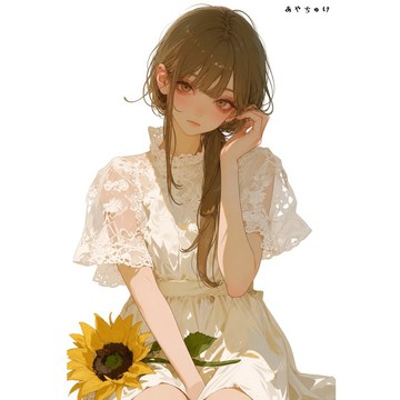 【8 月新作】07-139-0109 人物貼紙 簡約夏日女子