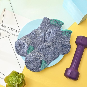 OUTDOOR 女後撞色機能運動襪-綠