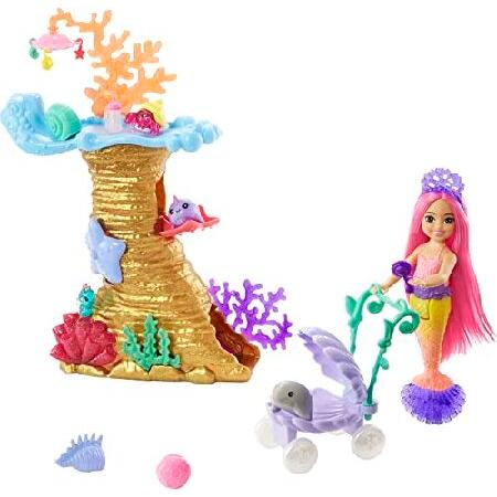 Barbie Mermaid Power Playset with Chelsea Mermaid Doll, Pets