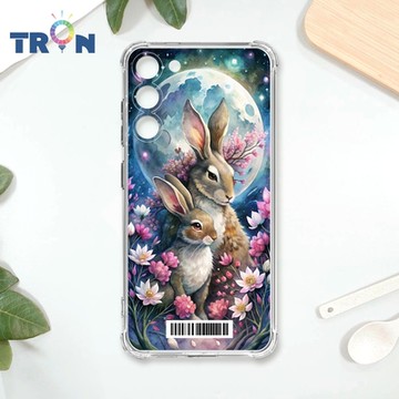 TRON 三星 S23 月球上的兔子 四角防摔載具殼 軟殼 手機殼