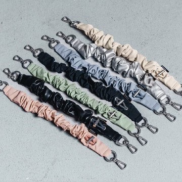 Scrunchie Wrist Strap 手腕掛繩/掛繩片組 煤炭黑