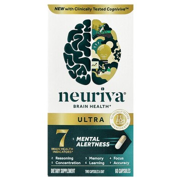 Schiff, Neuriva® 大腦健康幫助配方，高級版，60 粒膠囊