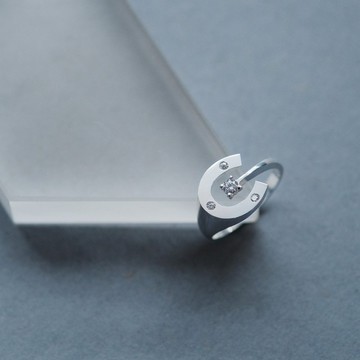 雙色 寬版 戒指 925銀