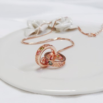 經典雙環相扣｜項鍊