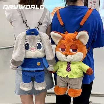 🔥精品熱銷🔥朱迪尼克瘋狂動物城 雙肩包 毛絨公仔送禮 卡通揹包玩偶 可愛后背包 大容量背包 公仔玩具