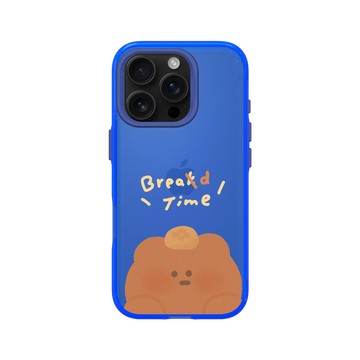 iPhone 16 Pro Clear 激光藍 - 布朗尼 annnbrownie - 麵包派對（麵包熊款）