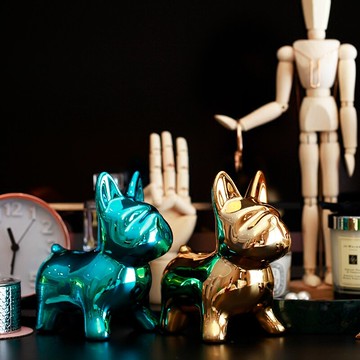 米諾北歐居家擺件萌翻法國小斗牛犬狗狗造型存錢罐儲蓄罐情侶送禮