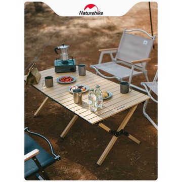 Naturehike挪客鋁合金蛋卷桌戶外折疊桌椅裝備全套便攜露營桌子