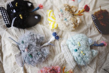 客訂賣場_喵的編織偶別針【沒有花要送給你】