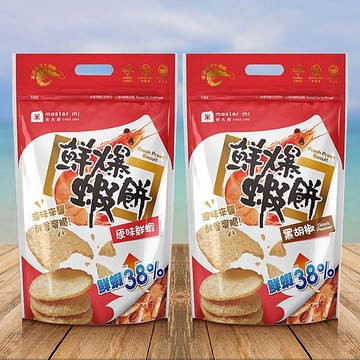 米大師 鮮爆蝦餅(27.2g) 款式可選【小三美日】 DS024284 餅乾 下午茶 點心 下酒 宵夜