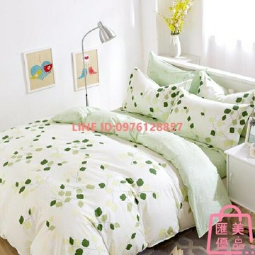 【床罩被套組】 純棉四件套100全棉床單被套床笠款床上被單被罩組【聚寶屋】