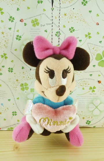 【震撼精品百貨】Micky Mouse 米奇/米妮  絨毛鑰匙圈-米妮 震撼日式精品百貨