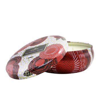 Voluspa Voluspa 3個燈芯裝飾錫芳香蠟燭 -Spiced Goji Tarocco Orange 340g/12oz-蠟燭