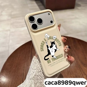 功夫猫新款麵包殼 皮紋氣墊防摔 蘋果17 pro max i16 i11 i15 plus i13 14手機殼