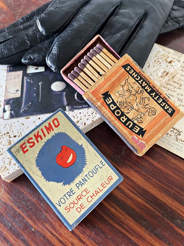 老又好古董珠寶歐洲老鐵盒火柴盒 W297